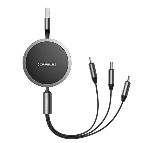 Amazon.co.jp: 【新登場 15w 巻き取り式ケーブル】CAFELE 3in1 充電